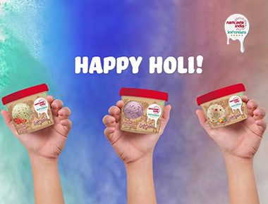 Holi with  Namaste India Ice cream